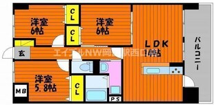 ラ・パティオの物件間取画像